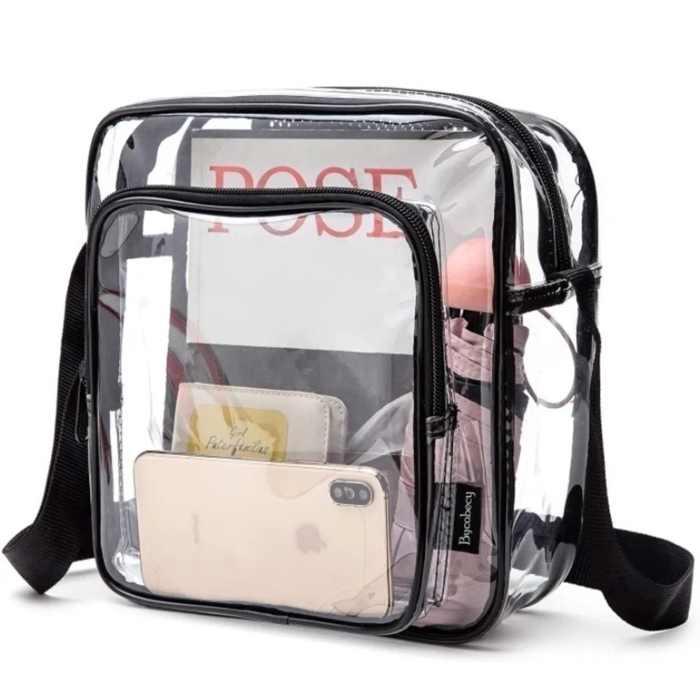 CLEAR MESSENGER CROSSBODY/SHOULDER BAG